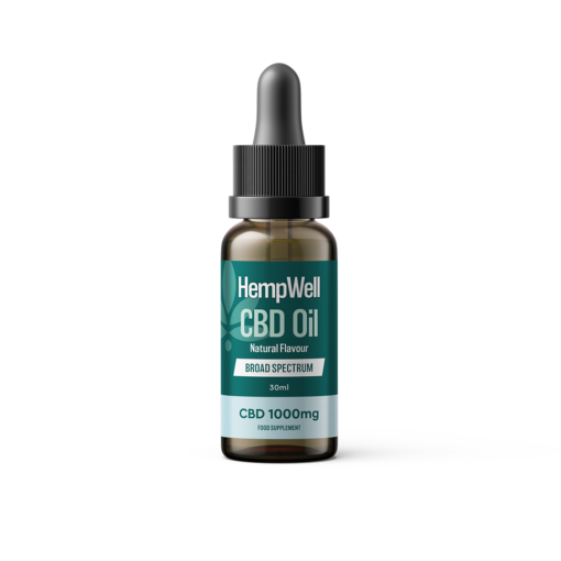 Hempwell Broad Spectrum CBD Oil 500mg to 3000mg 3 Flavours 30ml