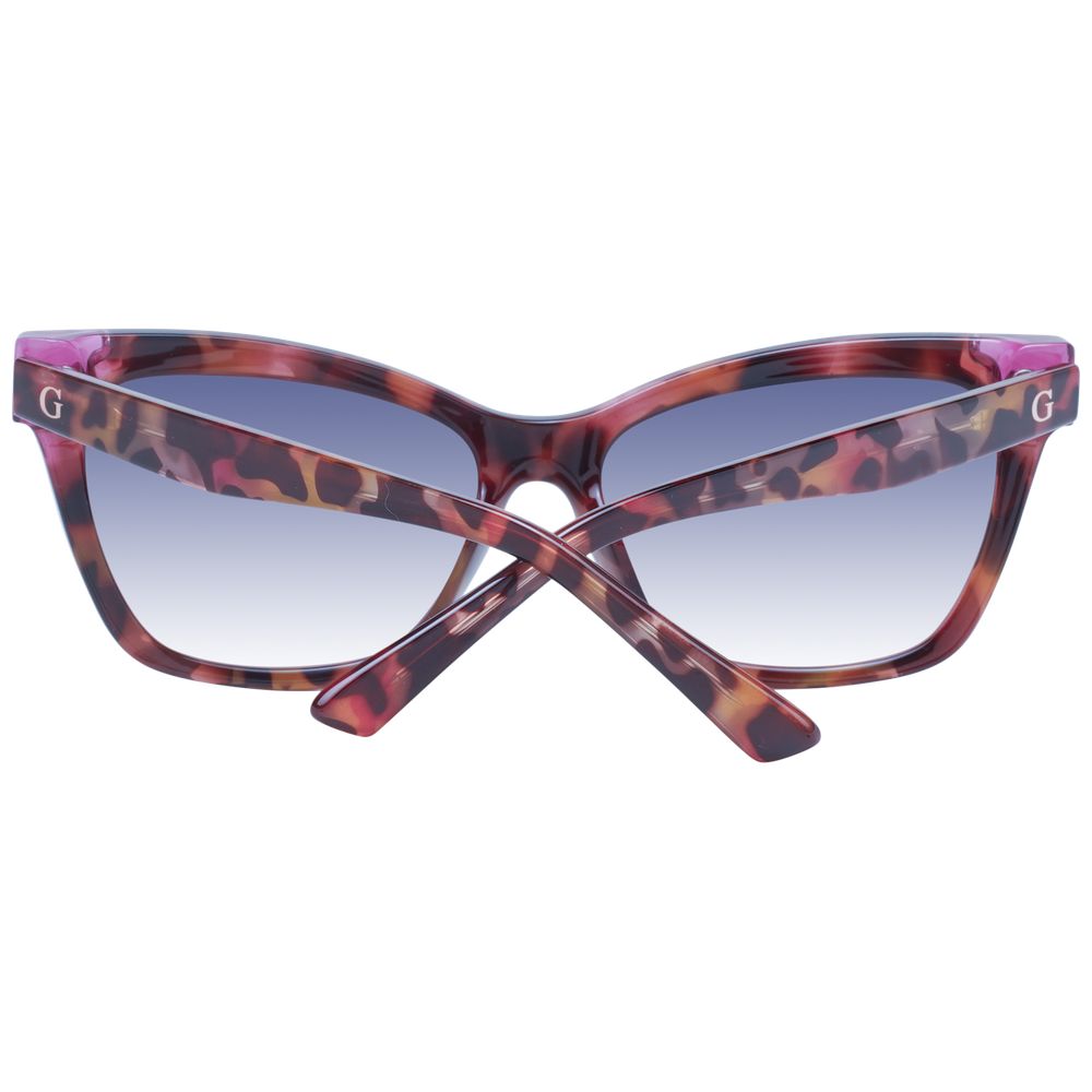 GUESS Women’s Pink Cat Eye Sunglasses Gradient Lens 57mm
