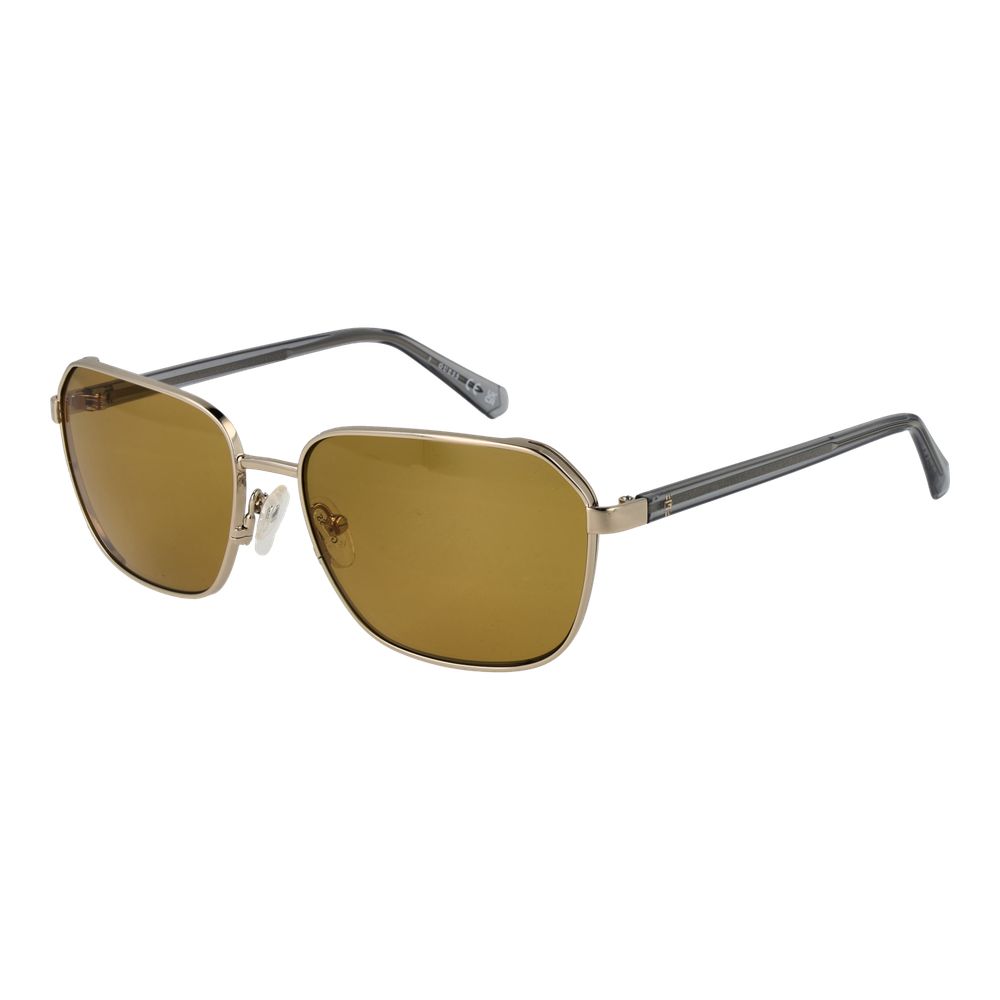Guess GU00117 5932E Men's Gold Metal Rectangle Sunglasses 59mm