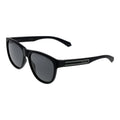 Polaroid Unisex Black Round Polarised Sunglasses Grey Lens 56mm