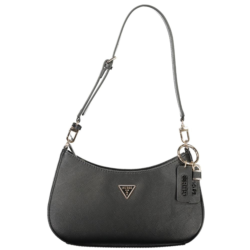 Guess Jeans Noelle II Women Handbag Black Polyethylene Adjustable Strap