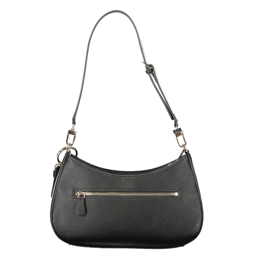 Guess Jeans Noelle II Women Handbag Black Polyethylene Adjustable Strap