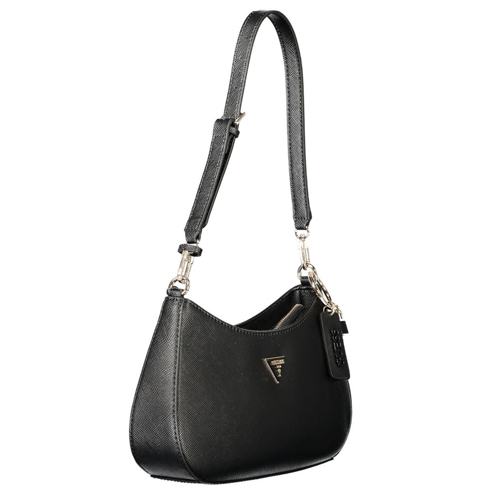 Guess Jeans Noelle II Women Handbag Black Polyethylene Adjustable Strap