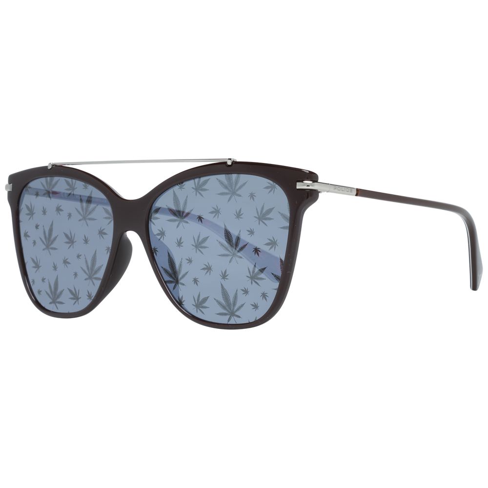 Police SPL404E Clip-On Women's Sunglasses Brown Metal Plastic BNWT