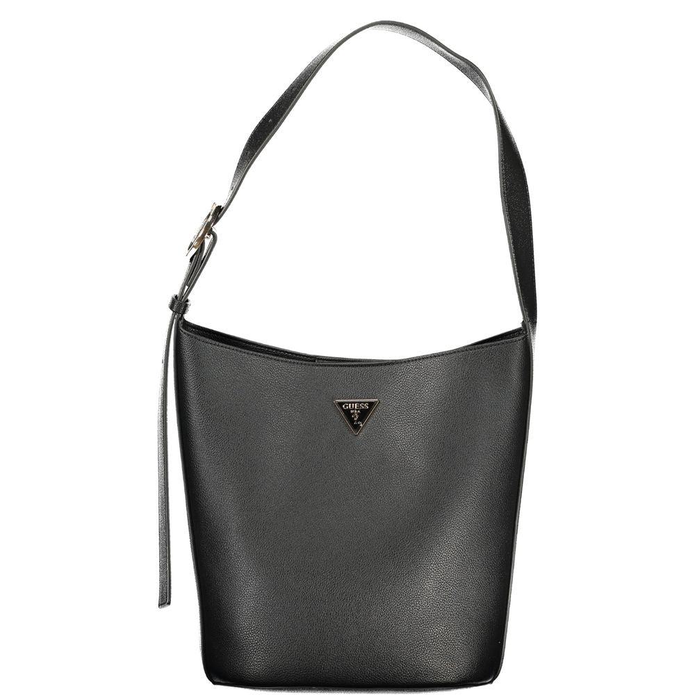 GUESS Jeans Meridian II Womens Black Polyurethane Handbag