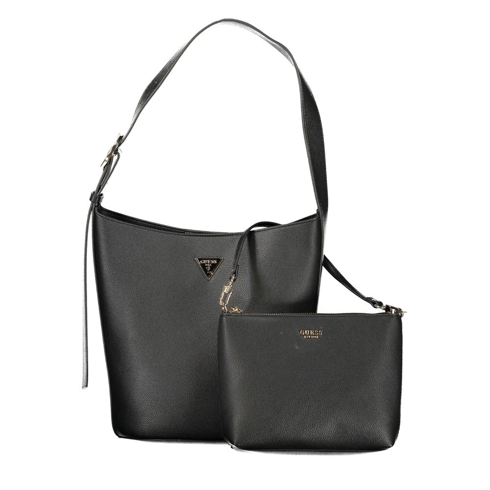 GUESS Jeans Meridian II Womens Black Polyurethane Handbag