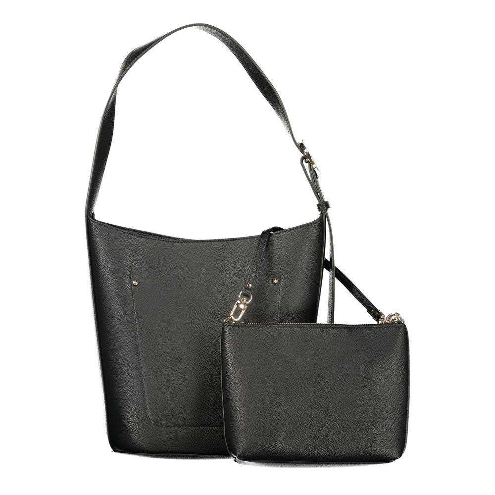 GUESS Jeans Meridian II Womens Black Polyurethane Handbag