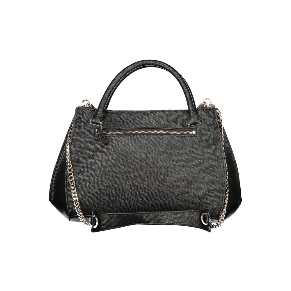 GUESS JEANS Serenova Bag Black Polyurethane Removable Chain Strap