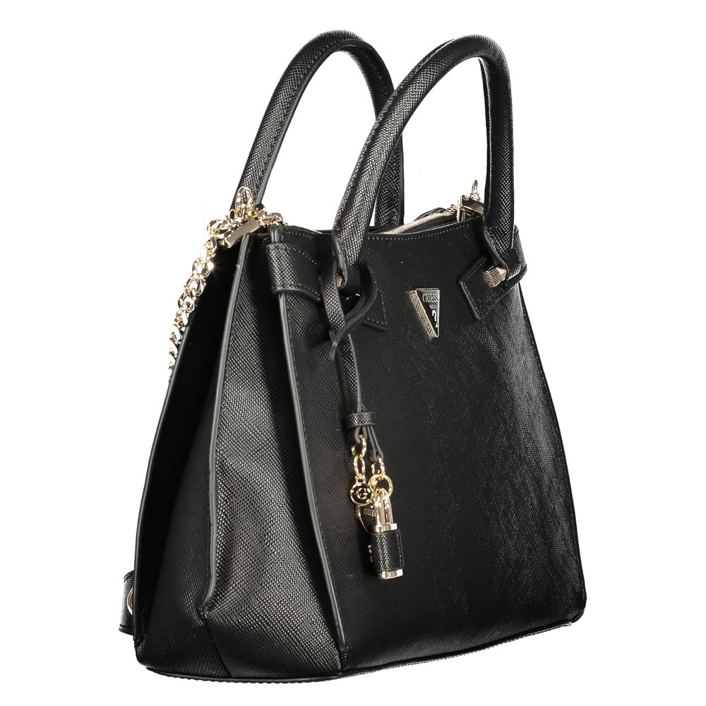GUESS JEANS Serenova Bag Black Polyurethane Removable Chain Strap