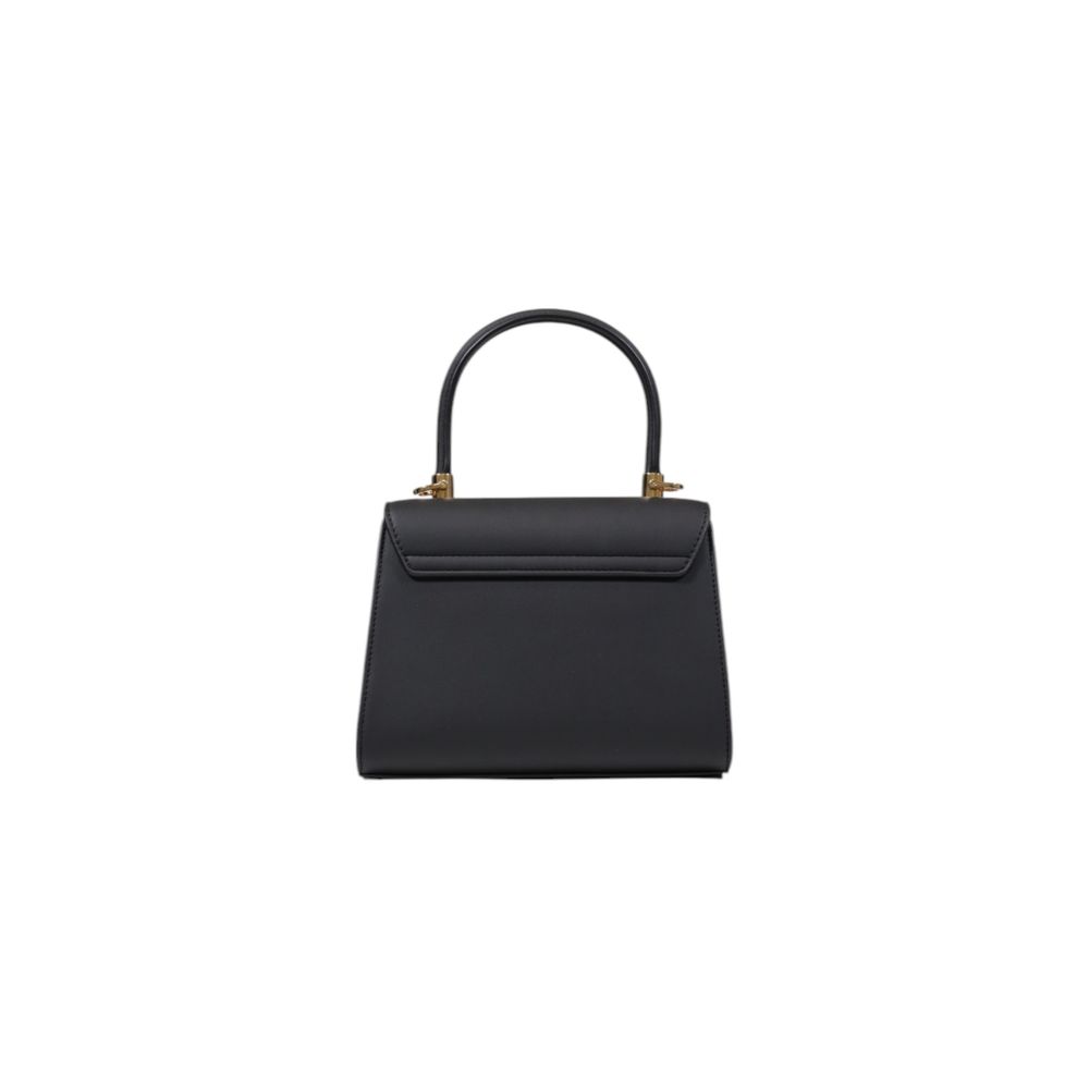 Love Moschino Small Bicolor Polyethylene Handbag Gold Logo