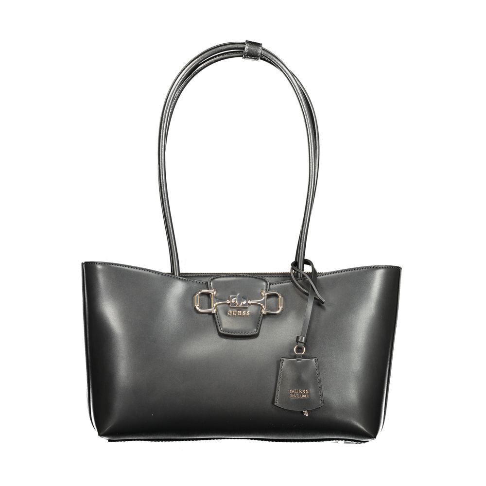 Guess Jeans Janie Bag Nero - 100% Polyurethane Handbag
