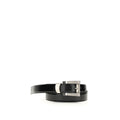 Versace Leather Belt 3 cm Black Calf Leather Bos Taurus Regular Belt