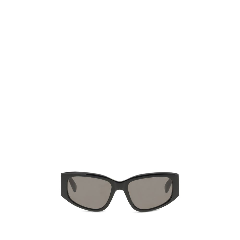 Balenciaga Rectangular AF Black Acetate Sunglasses