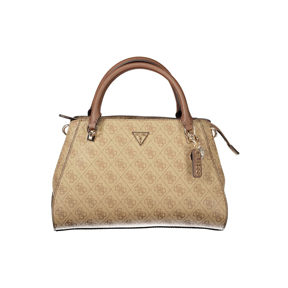GUESS Jeans Noelle II Beige PU Women's Handbag - Adjustable Strap