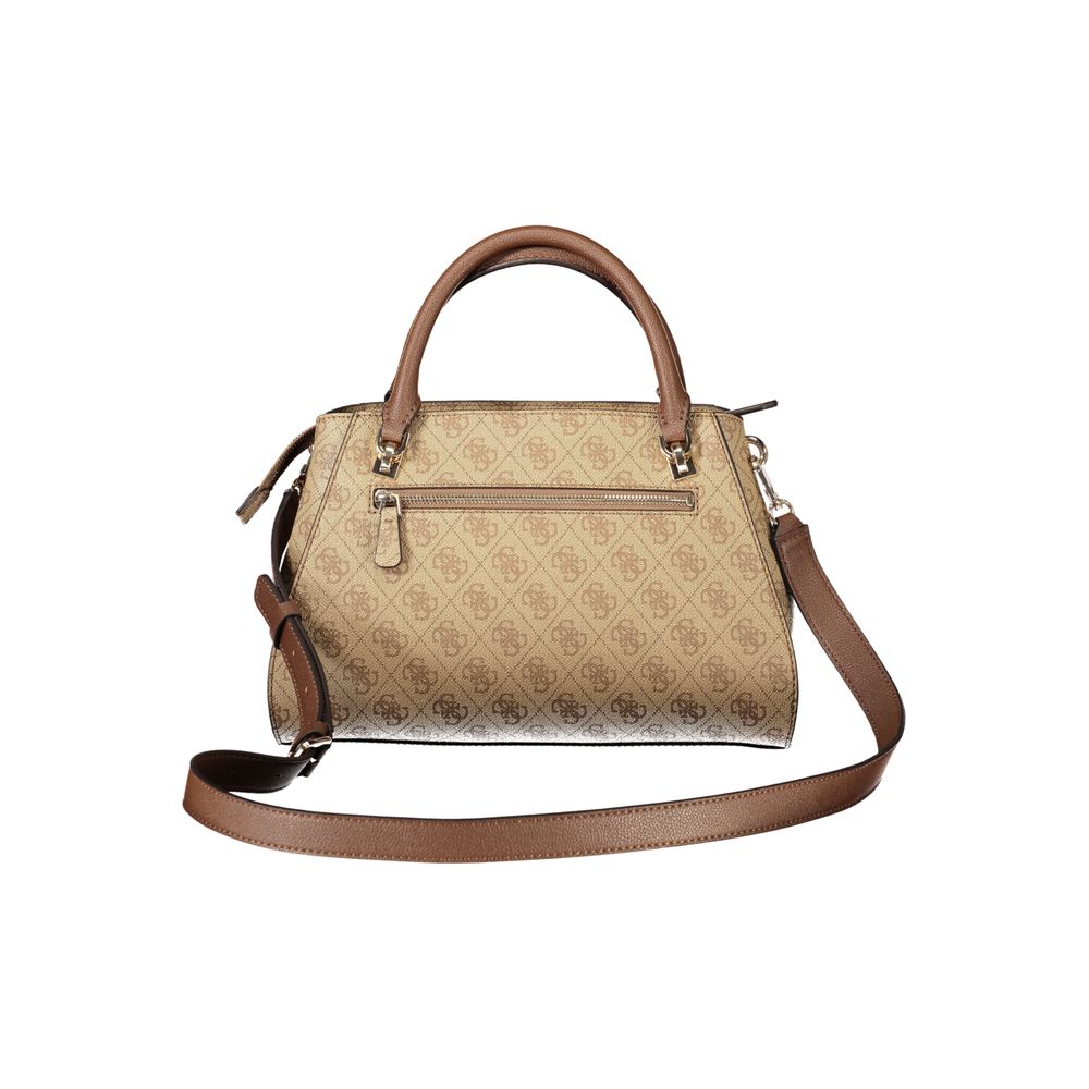 GUESS Jeans Noelle II Beige PU Women's Handbag - Adjustable Strap