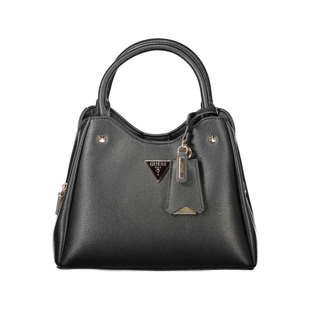Guess Jeans Meridian II Handbag Black Polyurethane Adjustable Strap