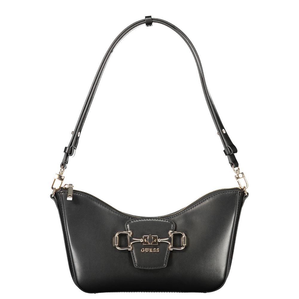 GUESS Jeans Janie Bag Nero PU Women's Handbag Adjustable Strap