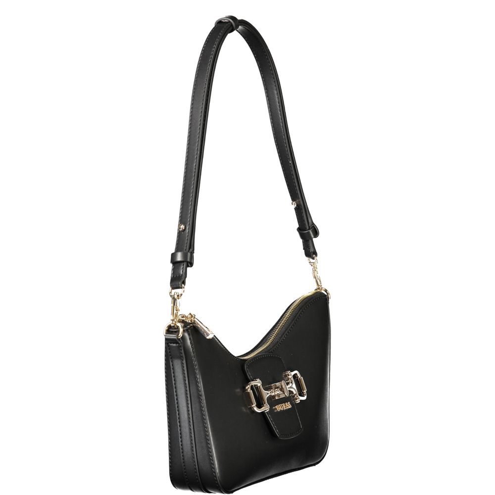 GUESS Jeans Janie Bag Nero PU Women's Handbag Adjustable Strap