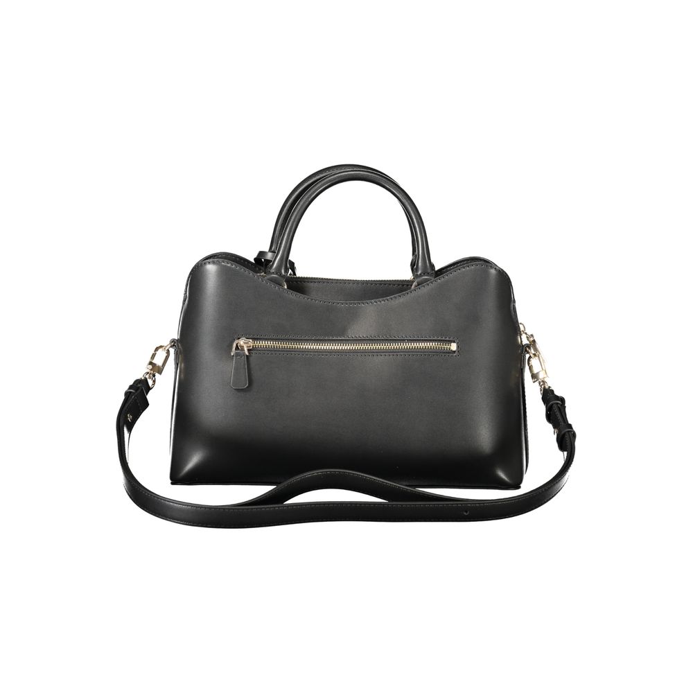 GUESS JEANS Janie Bag Black Polyurethane Handbag with Strap
