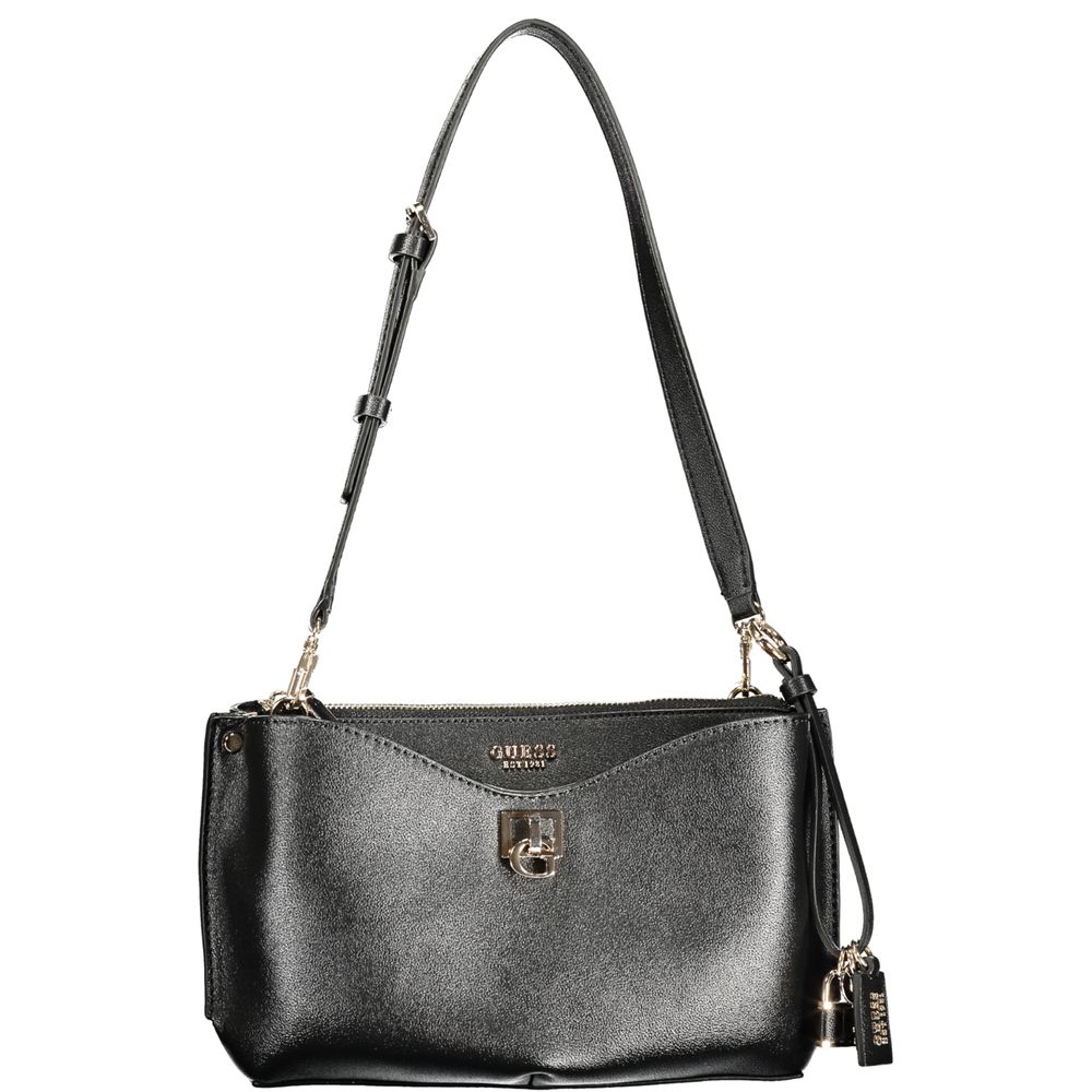 GUESS Jeans Rosso Leather Women's Wallet Nero Removable Strap