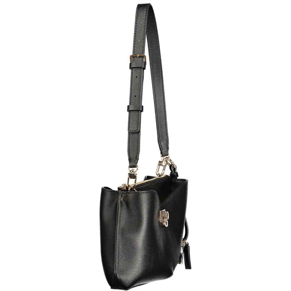 GUESS Jeans Rosso Leather Women's Wallet Nero Removable Strap