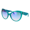 GUESS Women’s Turquoise Butterfly Mirrored Sunglasses 61mm UV400