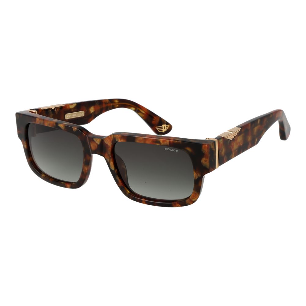 Police SPLP24 Origins Maxi 1 Men's Sunglasses Brown Cellulose Acetate BNWT