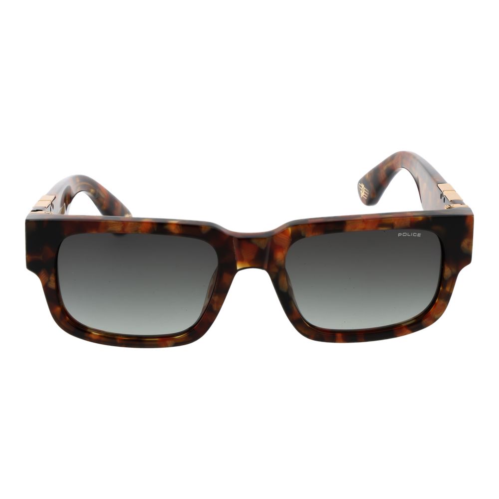 Police SPLP24 Origins Maxi 1 Men's Sunglasses Brown Cellulose Acetate BNWT