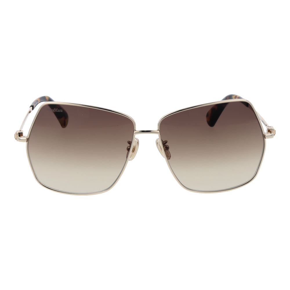 Max Mara MM0035-H Women's Sunglasses Gold Metal BNWT