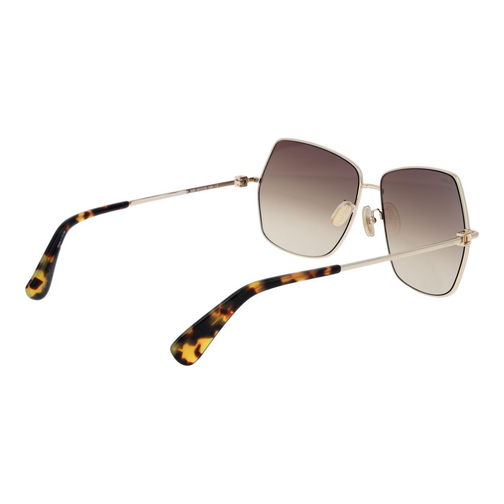 Max Mara MM0035-H Women's Sunglasses Gold Metal BNWT