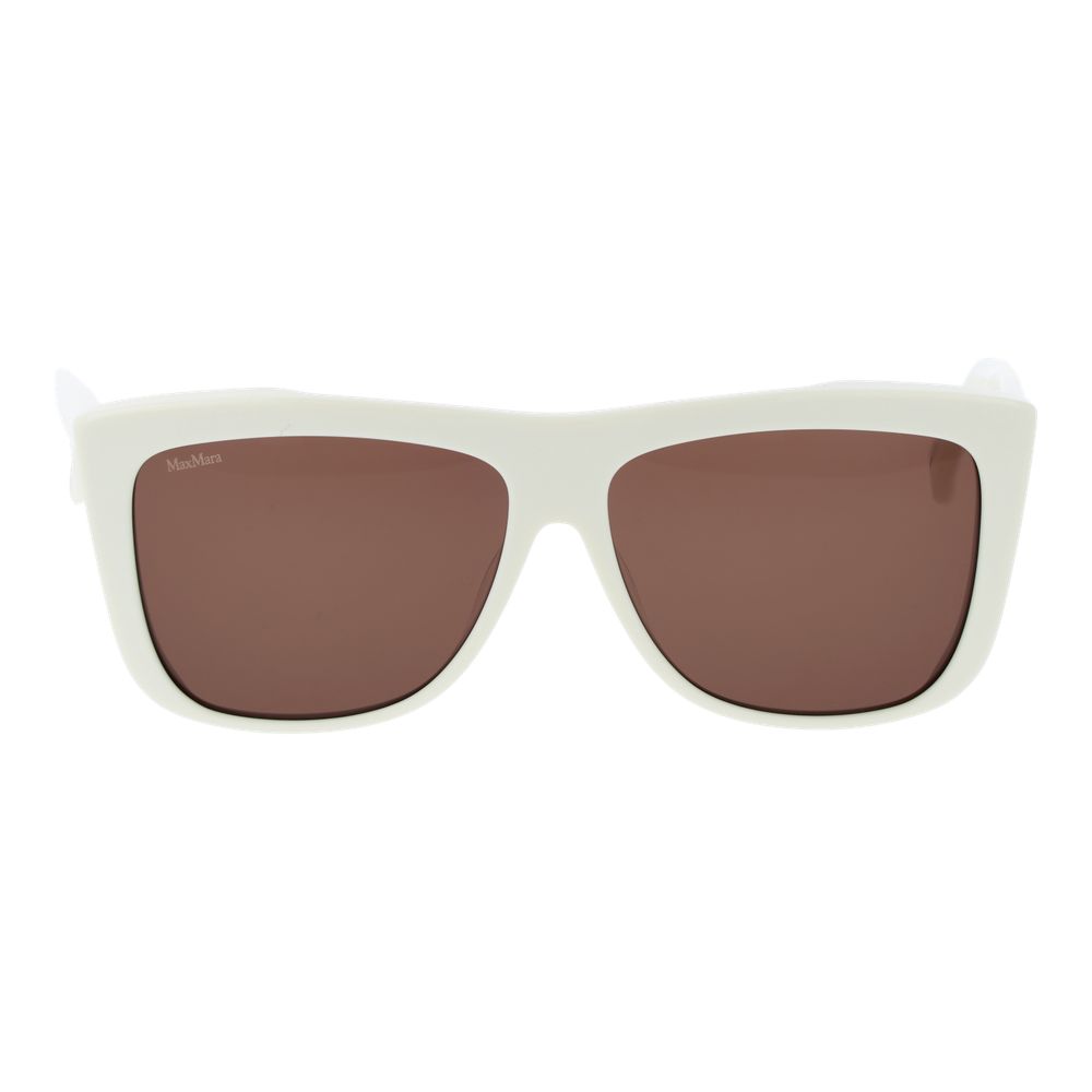 Max Mara MM0066 Women's Sunglasses White Acetate BNWT
