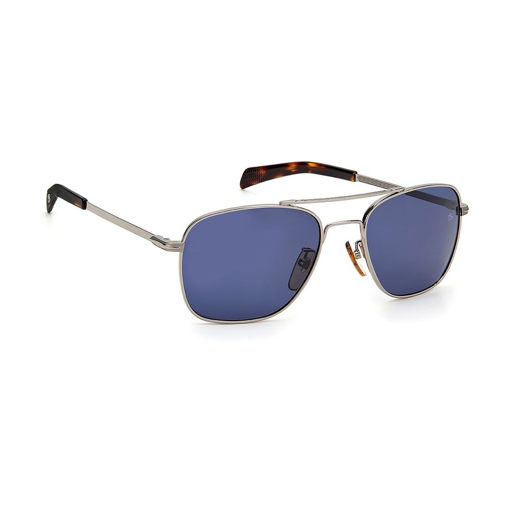 David Beckham DB 7019/S 06LB KU Men's Ruthenium Blue Navigator Sunglasses