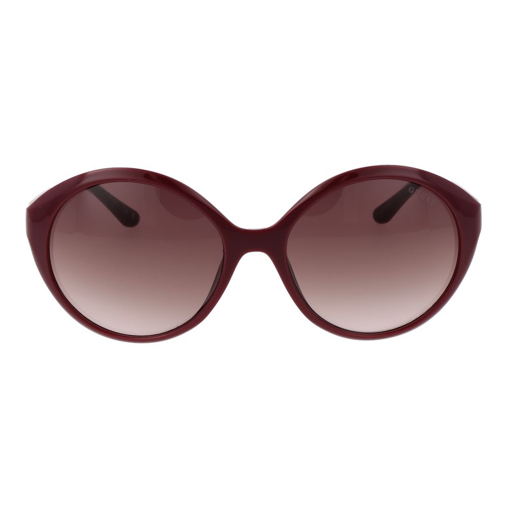 GUESS Women’s Purple Round Sunglasses Brown Gradient Lens 57mm