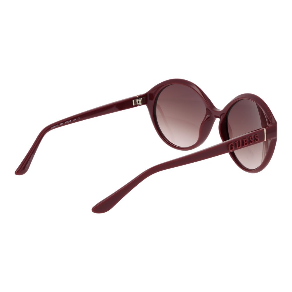 GUESS Women’s Purple Round Sunglasses Brown Gradient Lens 57mm