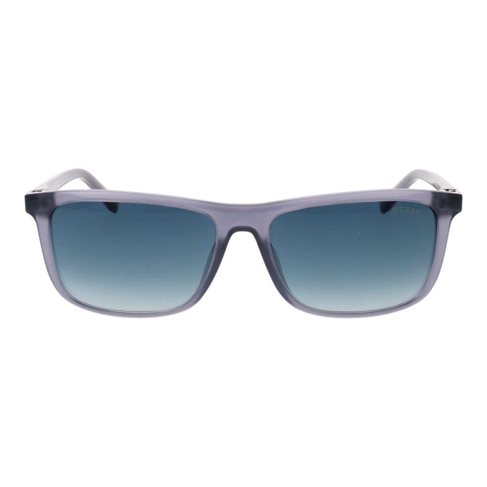 GUESS GU00169 20W Men’s Grey Rectangle Blue Gradient Sunglasses