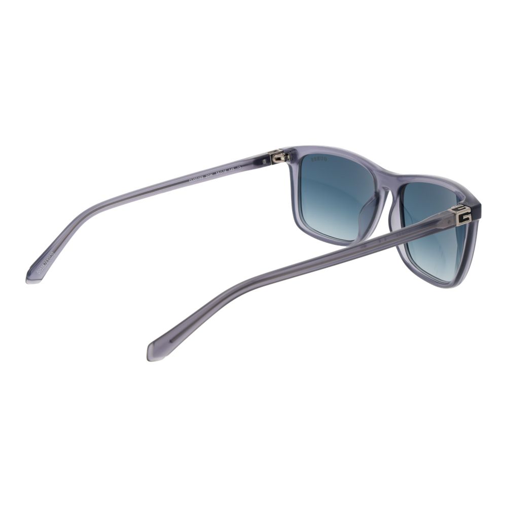 GUESS GU00169 20W Men’s Grey Rectangle Blue Gradient Sunglasses