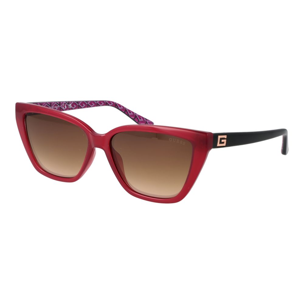 Guess GU7919 69G Women’s Cat Eye Sunglasses Brown Mirror Bordeaux