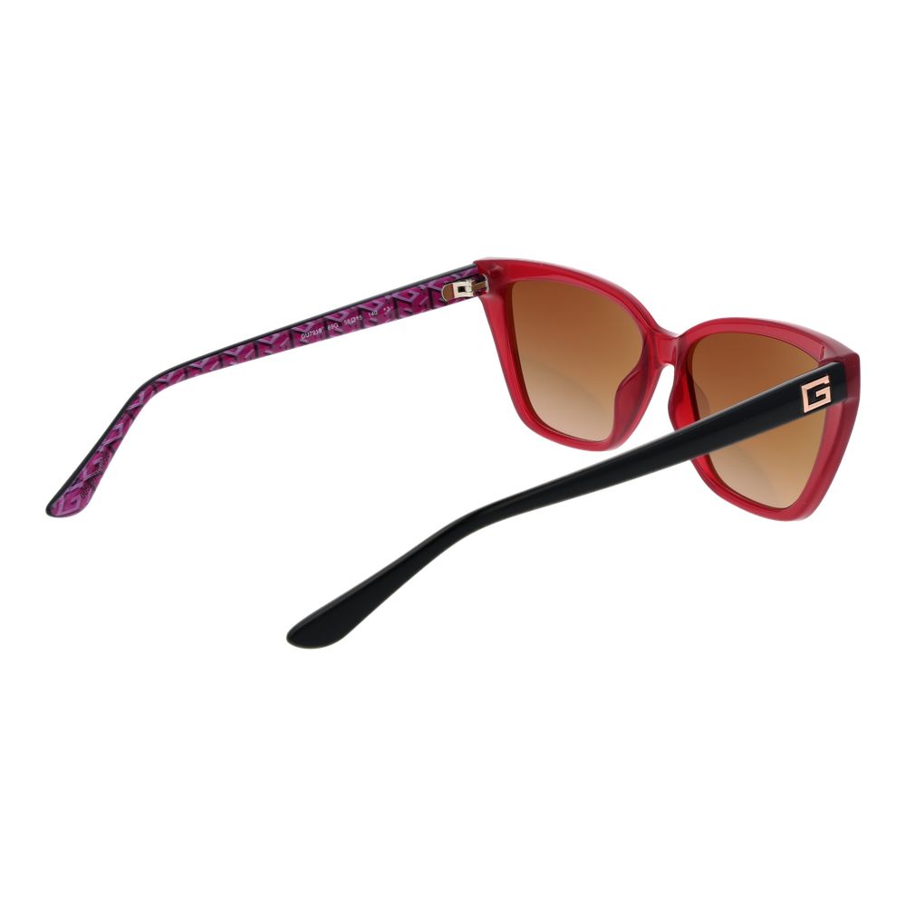 Guess GU7919 69G Women’s Cat Eye Sunglasses Brown Mirror Bordeaux