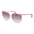 Guess Women’s Rose Gold Butterfly Sunglasses Purple Gradient Lens 58mm