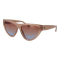 GUESS Women’s Beige Cat Eye Sunglasses Rose Gradient Lens 57mm
