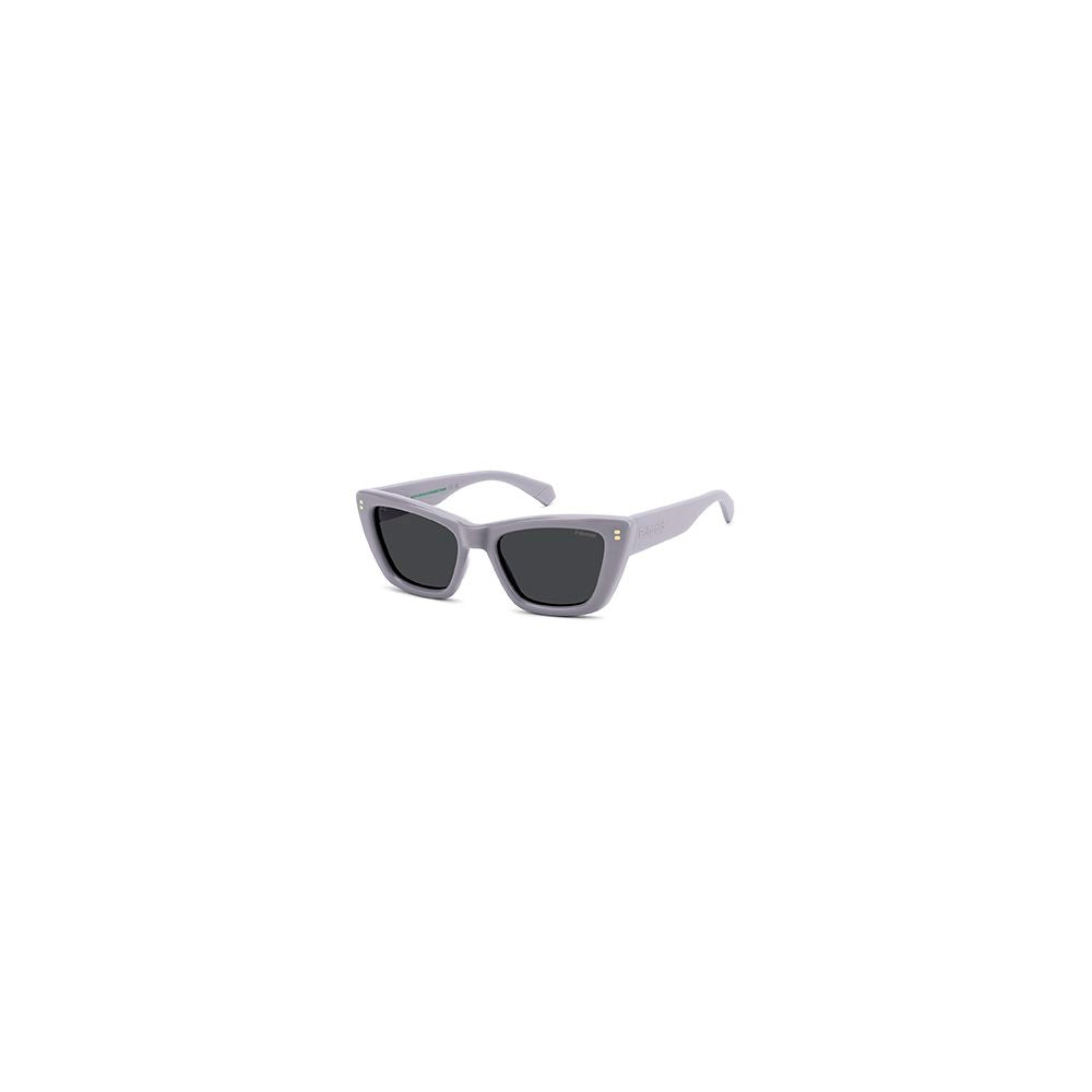 Polaroid Women’s Purple Cat Eye Polarised Sunglasses Grey Lens 54mm
