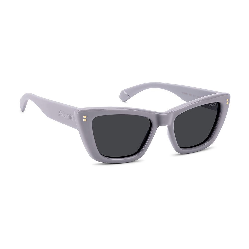 Polaroid Women’s Purple Cat Eye Polarised Sunglasses Grey Lens 54mm