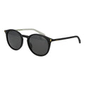 Polaroid Men’s Black Polarised Panto Sunglasses Grey Lens 51mm