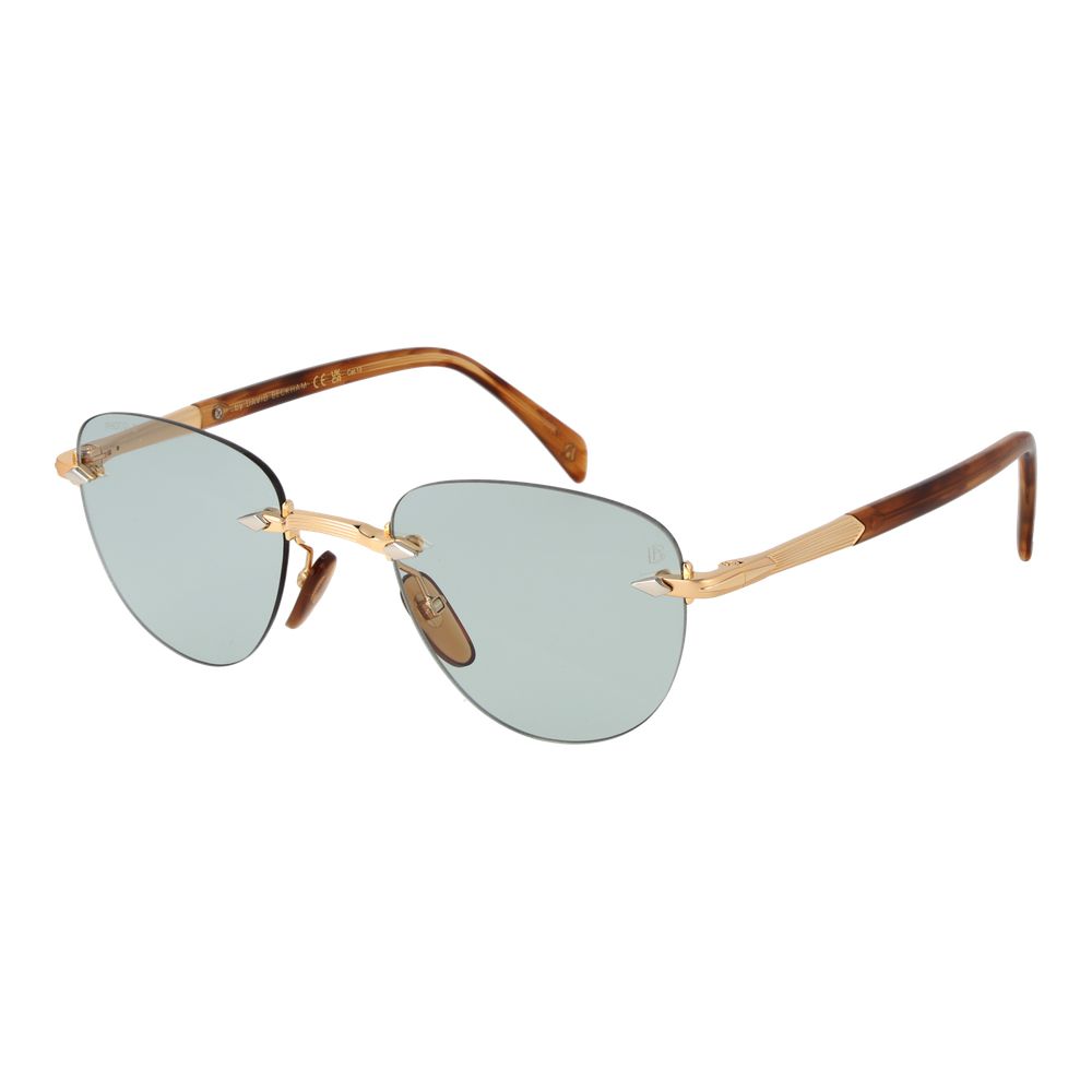 David Beckham DB 1224/S T5U/8J Gold Blue Rimless Sunglasses 51mm