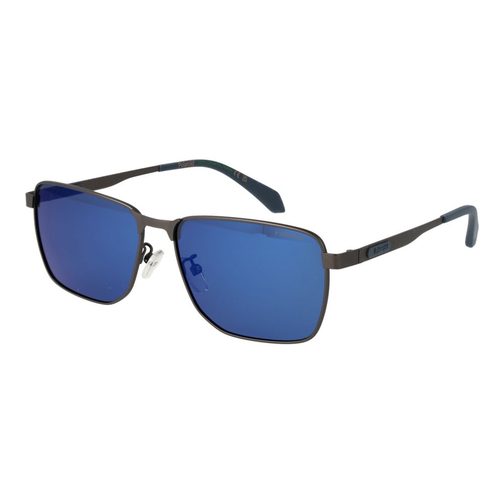 Polaroid PLD 2171/G/S/X Men’s Gunmetal Blue Polarised Sunglasses 58mm