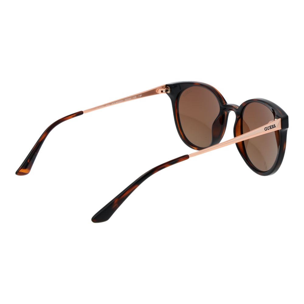 GUESS Women’s Brown Oval Polarised Sunglasses 52mm Plastic Frame With Case