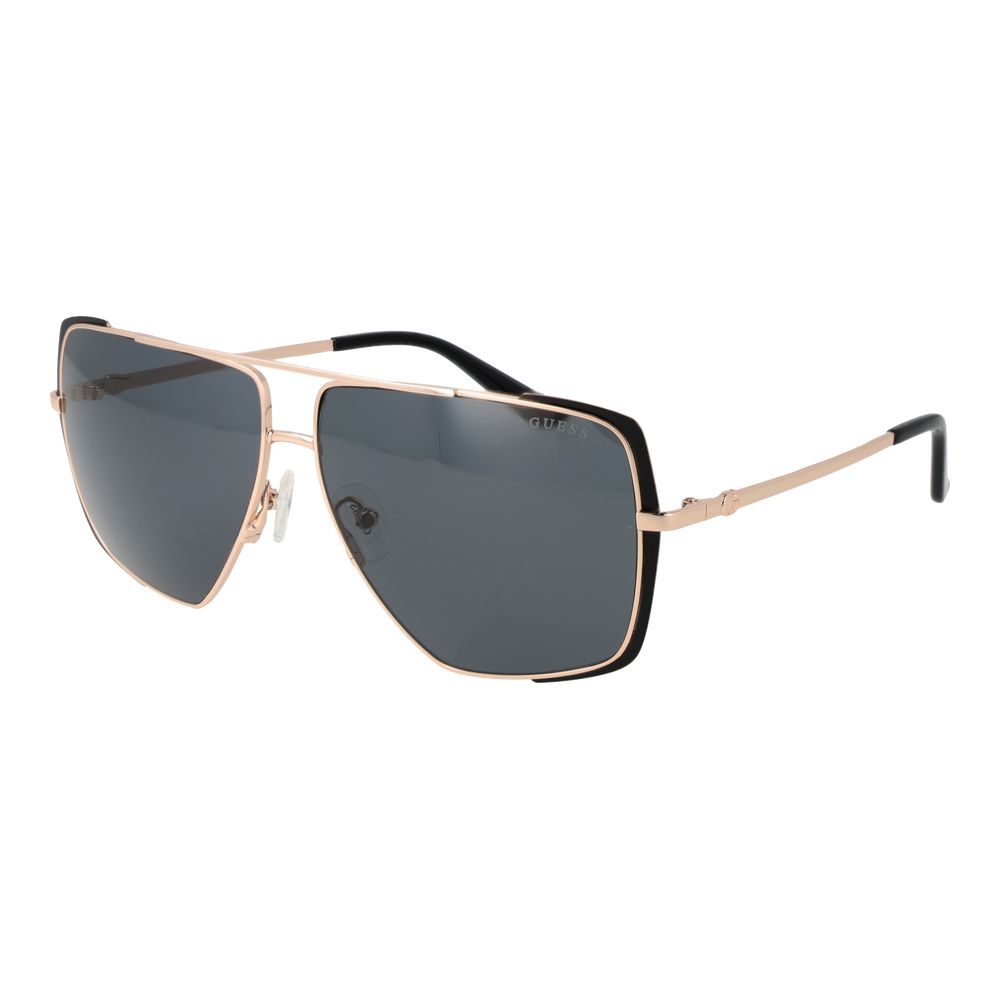 Guess GU00220 02A Womens Rose Gold Grey Lens Metal Sunglasses 62mm