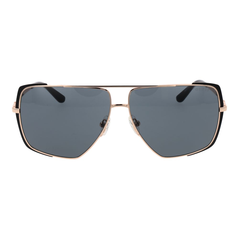 Guess GU00220 02A Womens Rose Gold Grey Lens Metal Sunglasses 62mm