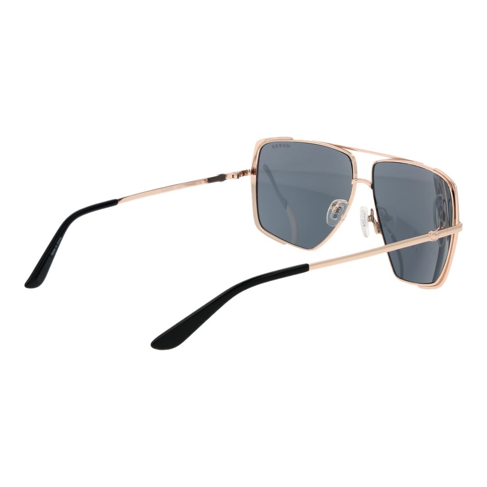 Guess GU00220 02A Womens Rose Gold Grey Lens Metal Sunglasses 62mm