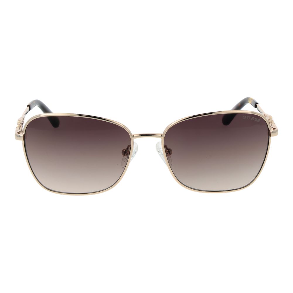 Guess GU7884 32F Women’s Gold Metal Square Brown Gradient Sunglasses